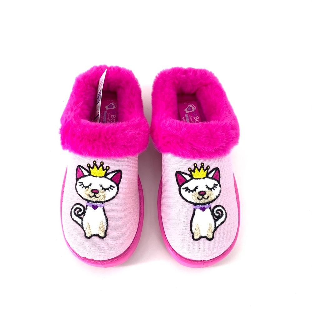 Skechers Girls' Lil BOBS Sleepy Slides Pink  11 - Picture 2 of 5